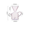 Glass Pour-Over Coffee Maker Set