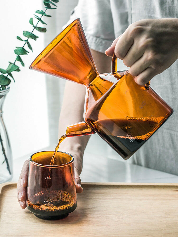 Glass Pour-Over Coffee Maker Set
