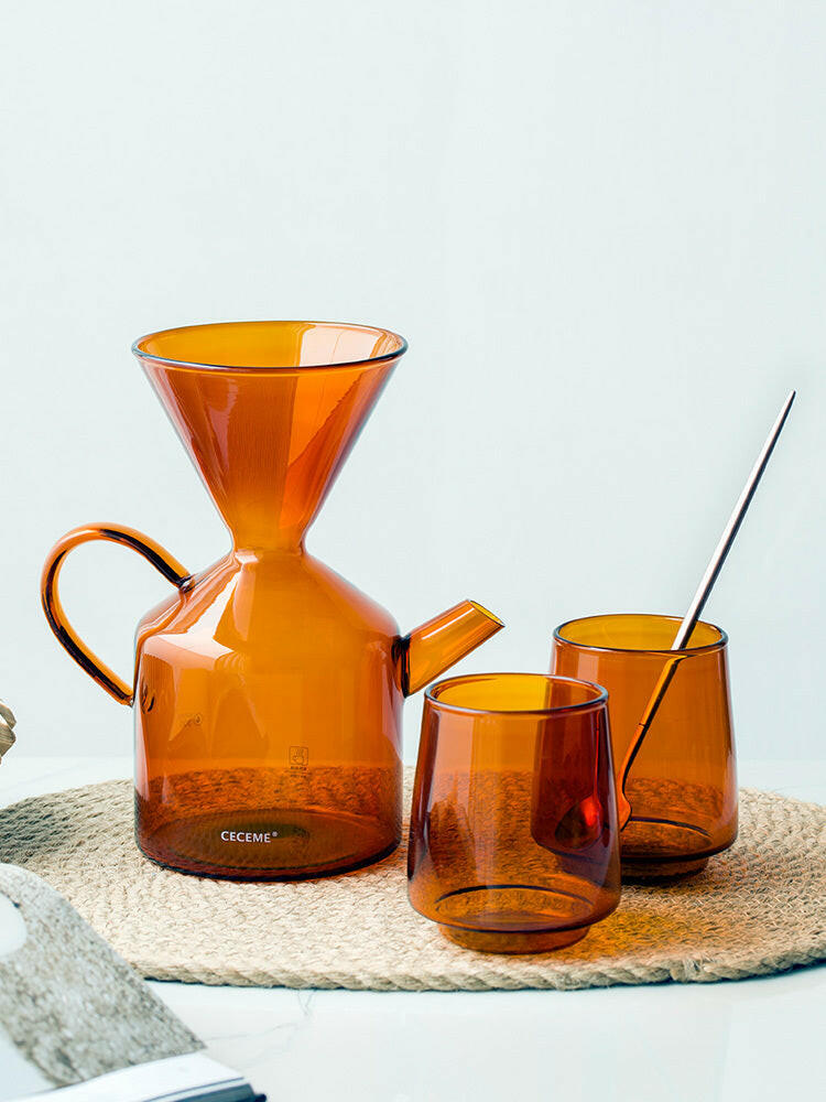 Glass Pour-Over Coffee Maker Set