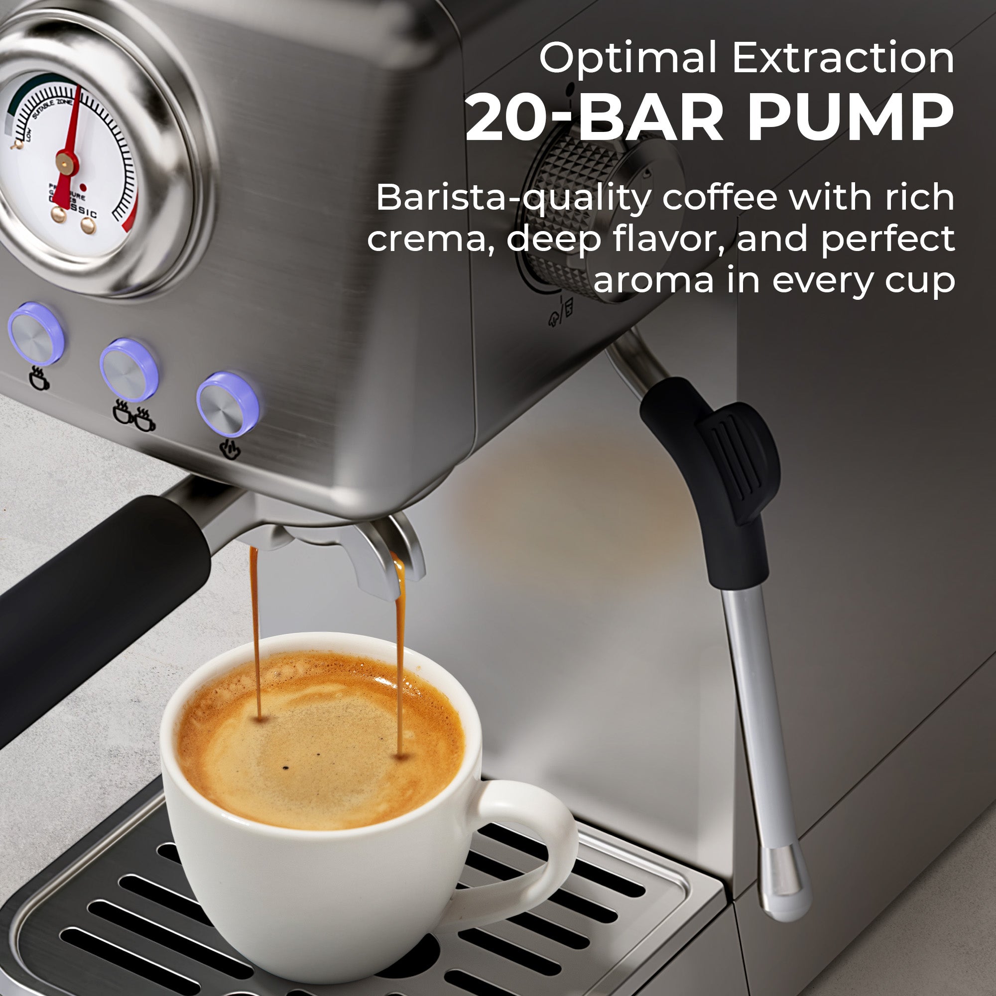 Espresso Machine with Milk Frother