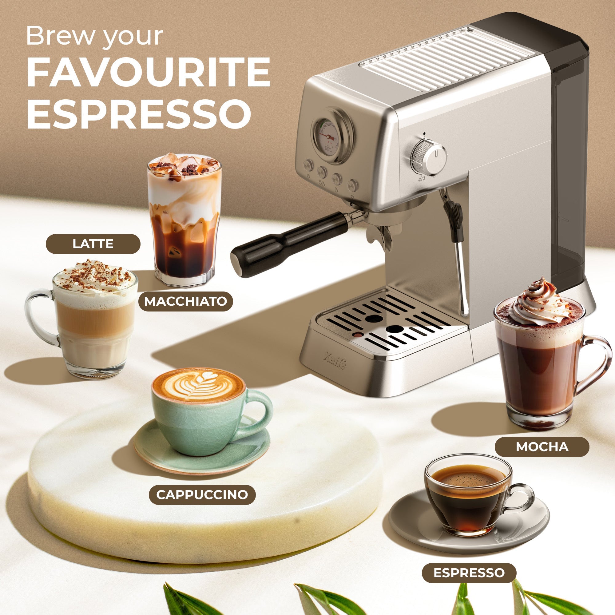 Espresso Machine with Milk Frother