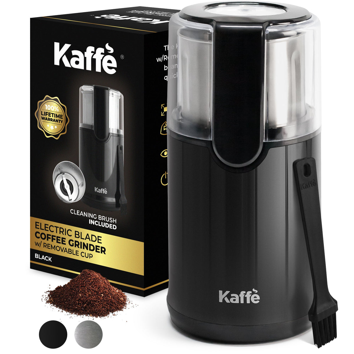 Compact Blade Coffee Grinder with Removable Cup - Coffee Grinders | Light & Hope Coffee
