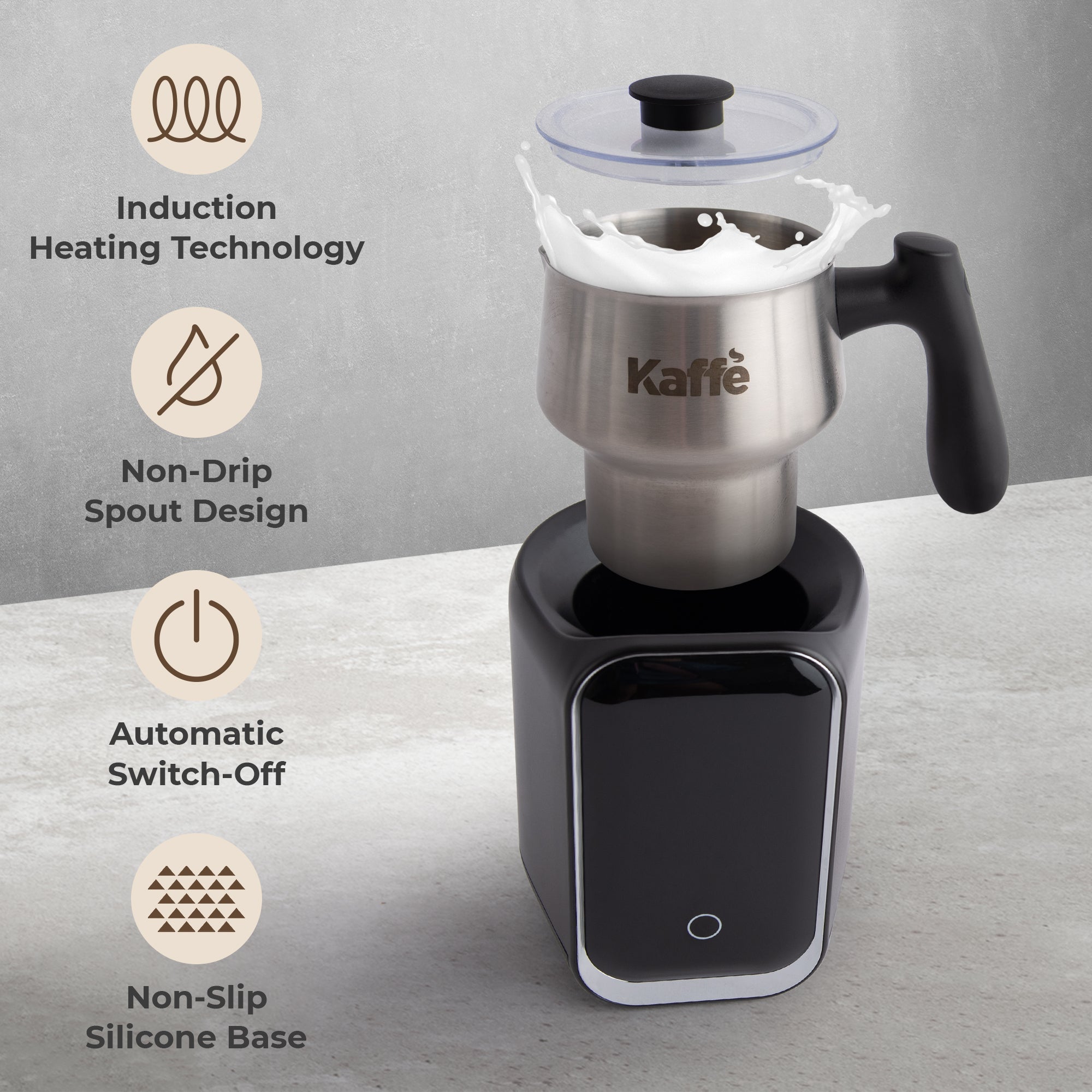 Pour-In Premium Milk Frother with Digital Screen