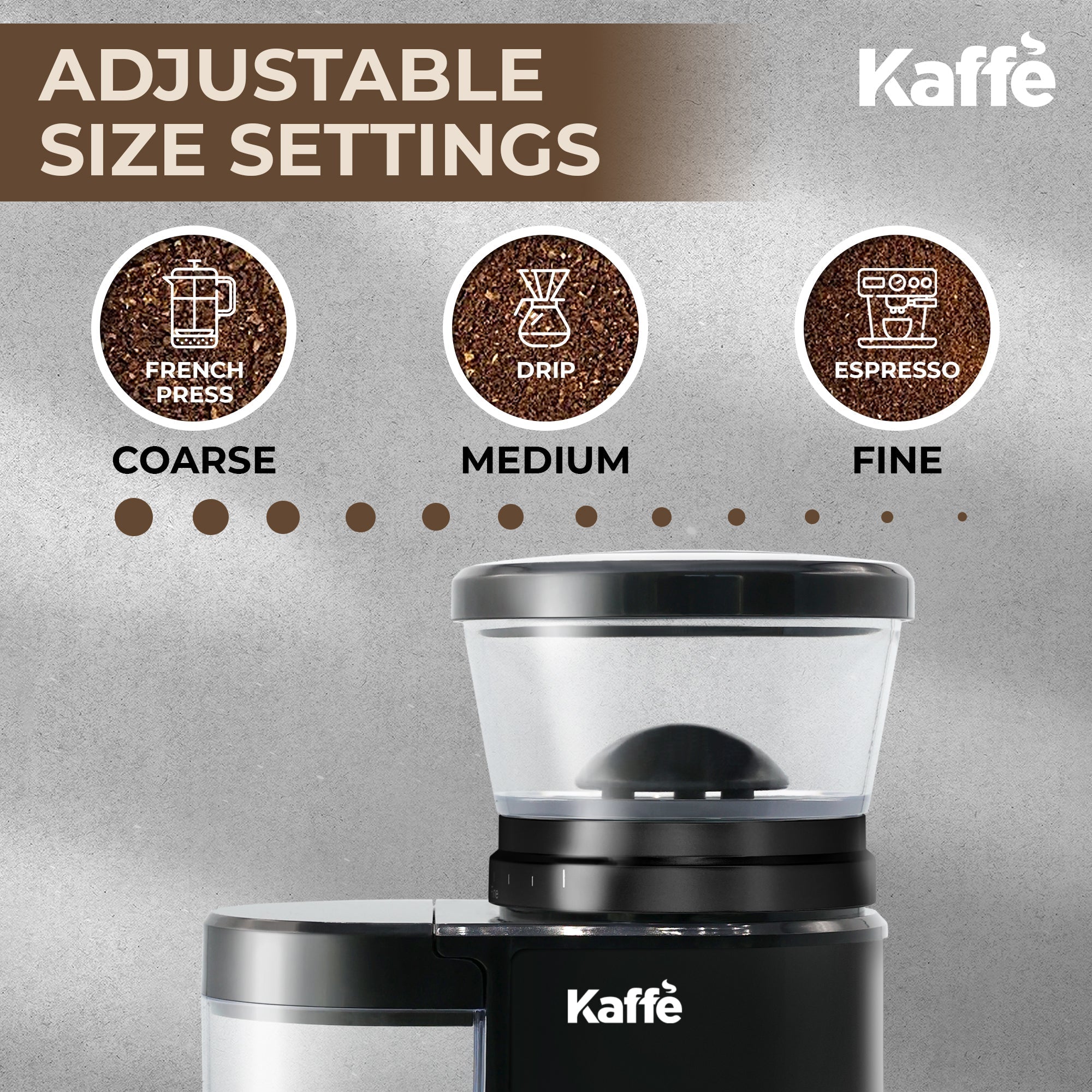 Burr Grinder Essential Lifestyle | Fresh Ground Coffee at Home | Light & Hope Coffee & Tea Co.