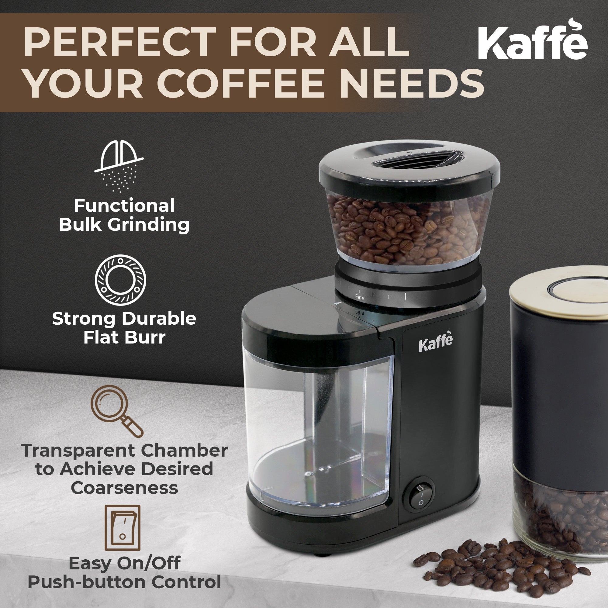 Burr Grinder Essential Lifestyle | Fresh Ground Coffee at Home | Light & Hope Coffee & Tea Co.