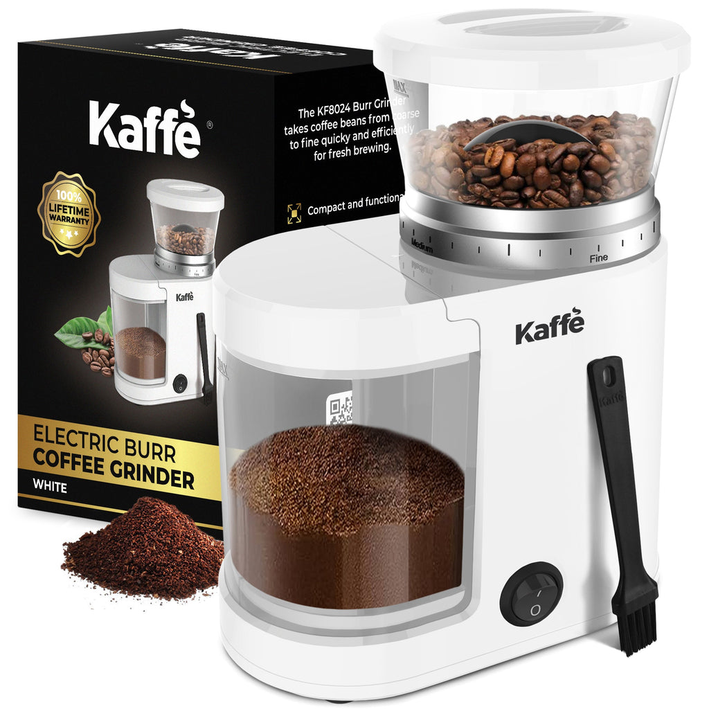KF8024 Grinder Close-Up | Adjustable Burr Settings | Light & Hope Coffee & Tea Co.