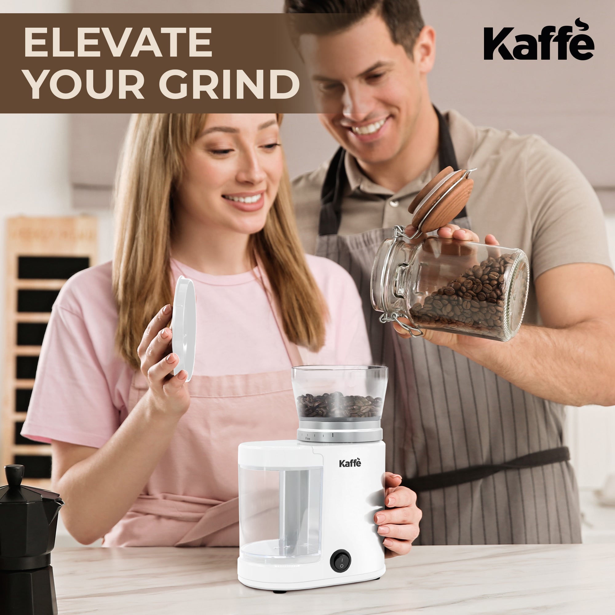 KF8024 Grinder Package Contents | Grinder with Accessories | Light & Hope Coffee & Tea Co.