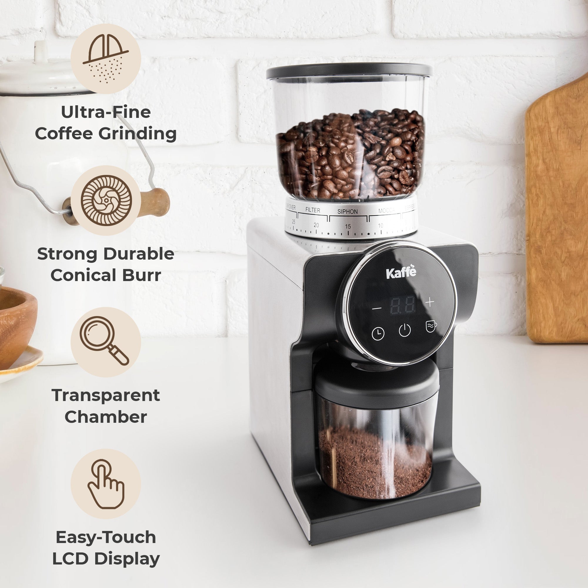 Conical Burr Coffee Grinder