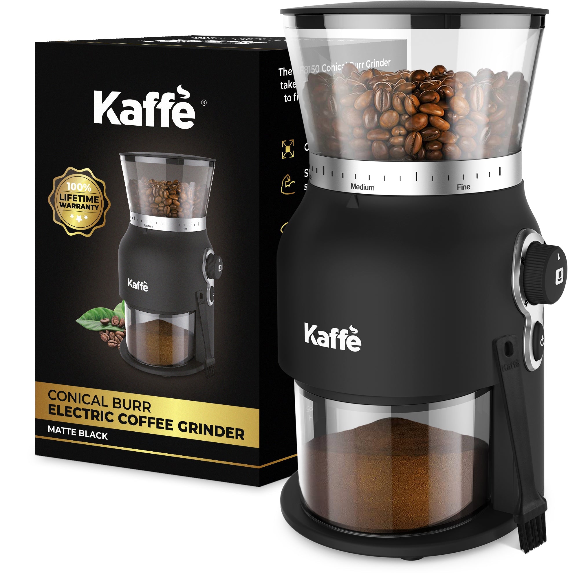 Premium Conical Grinder Close-Up | High-Grade Conical Burrs | Light & Hope Coffee & Tea Co.