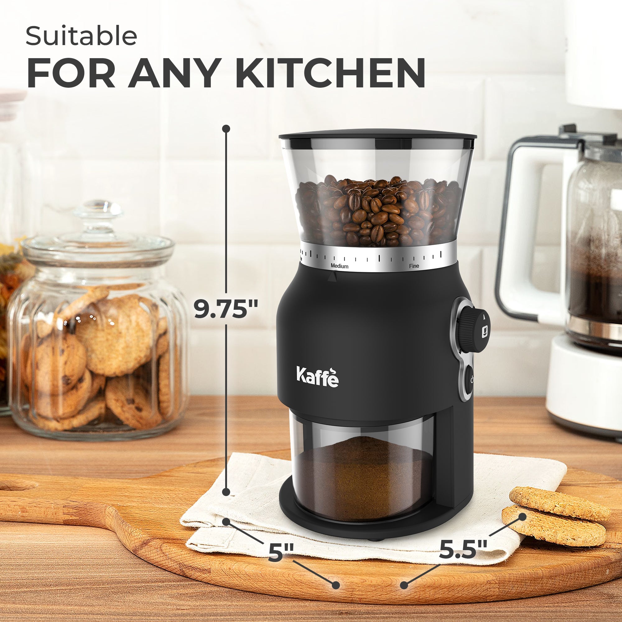 Premium Burr Grinder Lifestyle | Café-Level Precision at Home | Light & Hope Coffee & Tea Co.