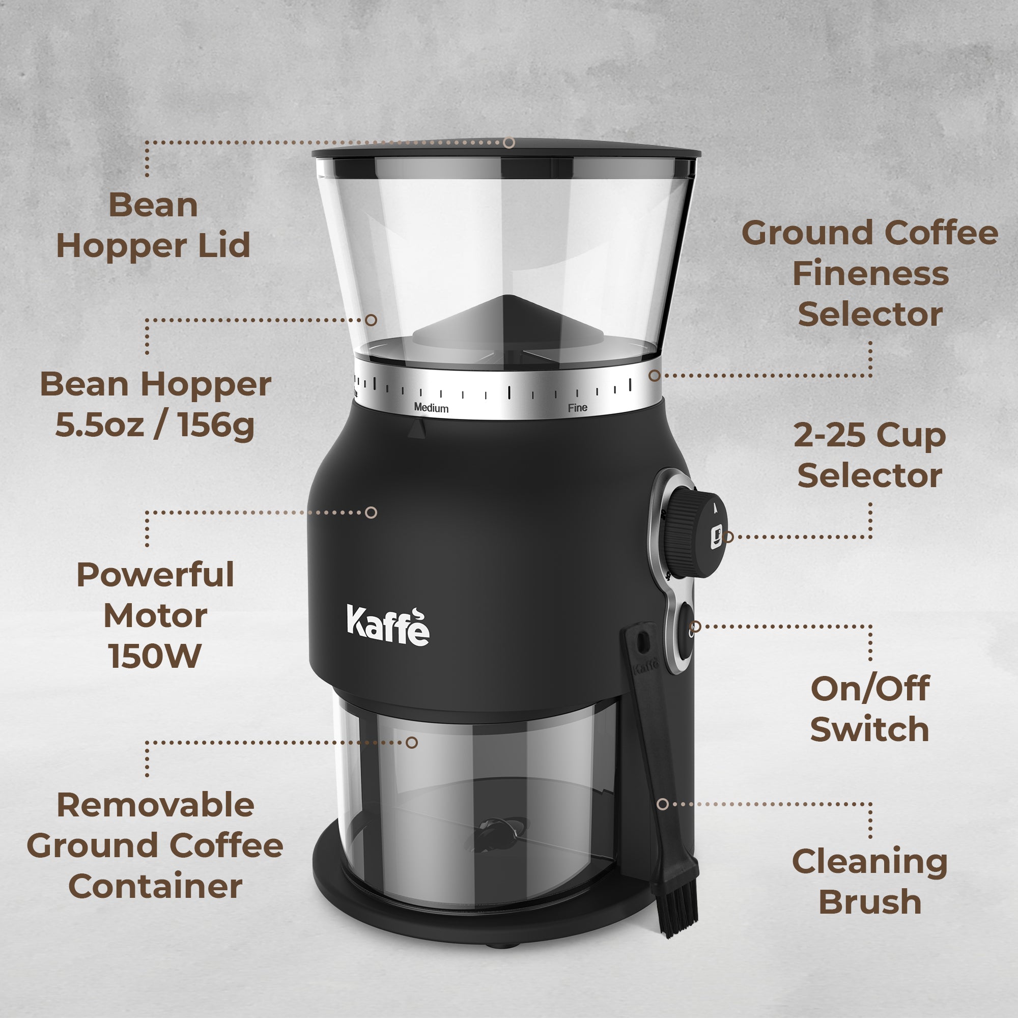 Premium Burr Grinder Lifestyle | Café-Level Precision at Home | Light & Hope Coffee & Tea Co.