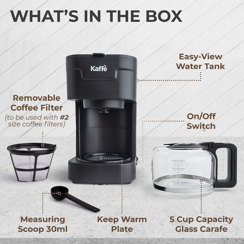 5-Cup Coffee Maker with Scoop