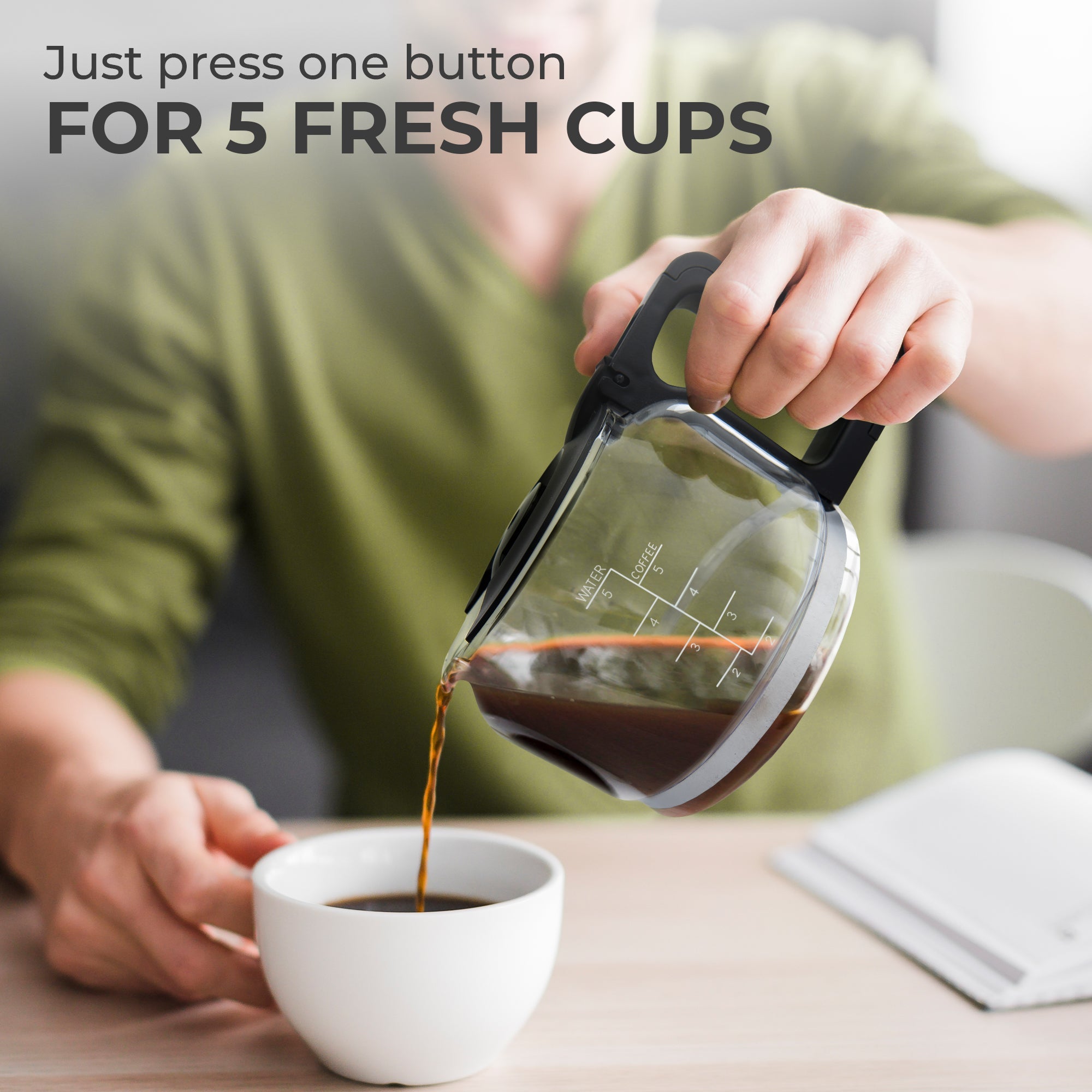 5-Cup Coffee Maker with Scoop (Classic)