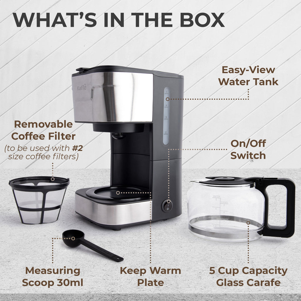 5-Cup Coffee Maker with Scoop (Classic)