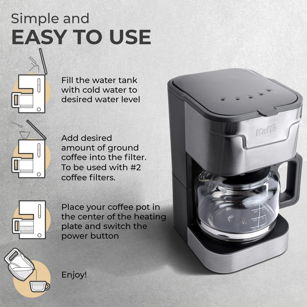 5-Cup Coffee Maker with Scoop (Classic)