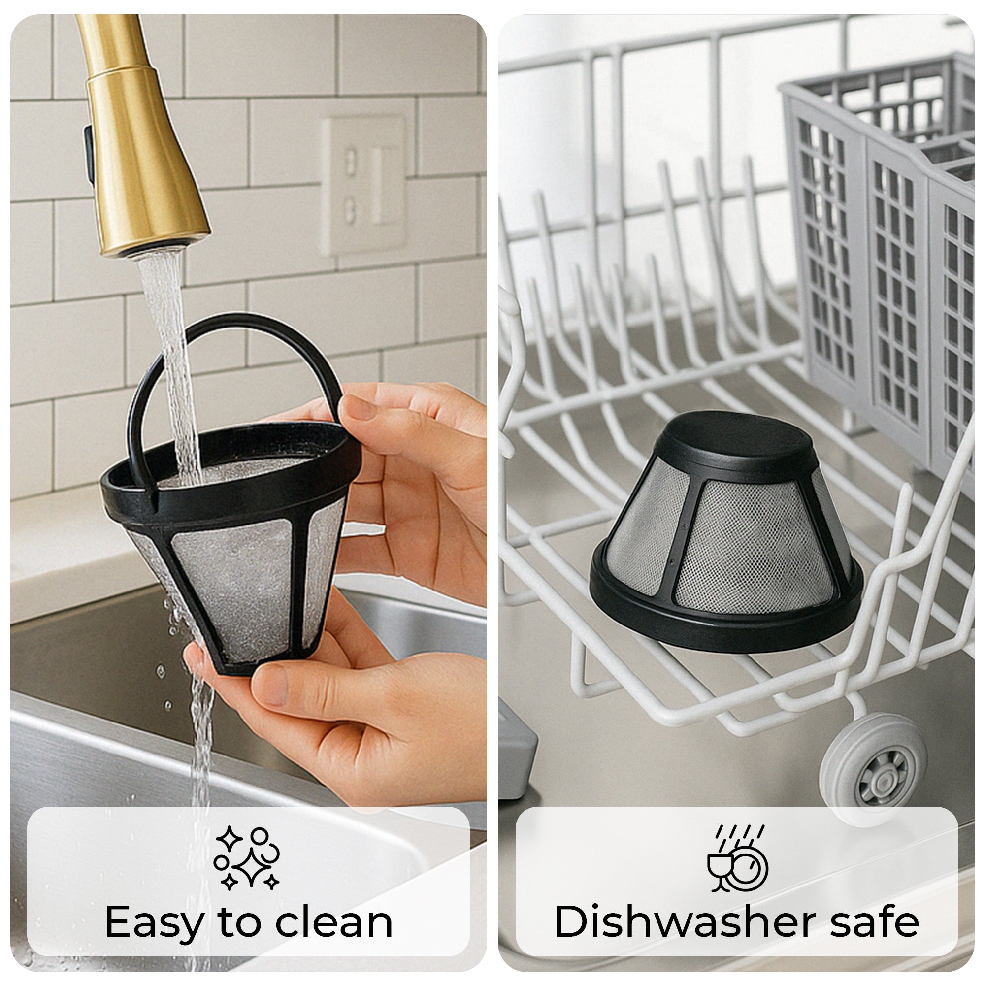 Universal Replacement Coffee Filter for 5-Cup Coffee Makers