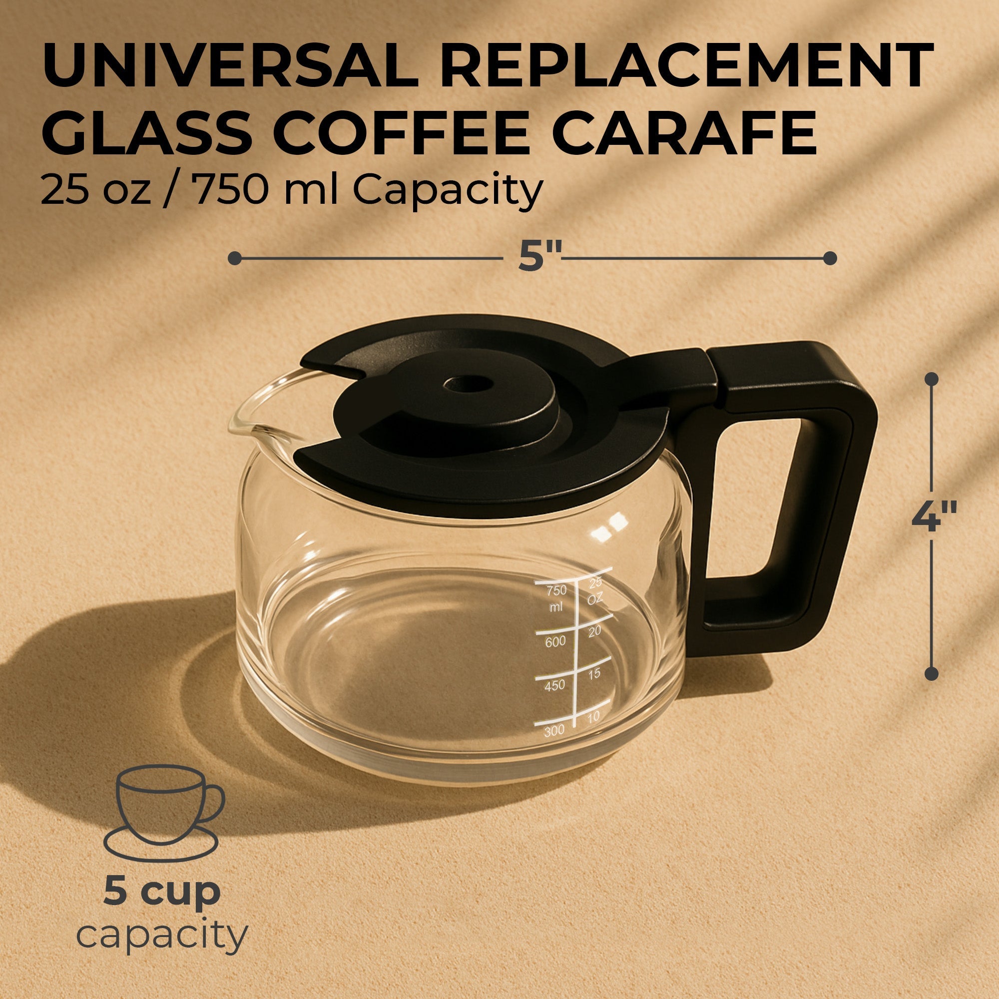 Replacement Coffee Carafe — 5-Cup