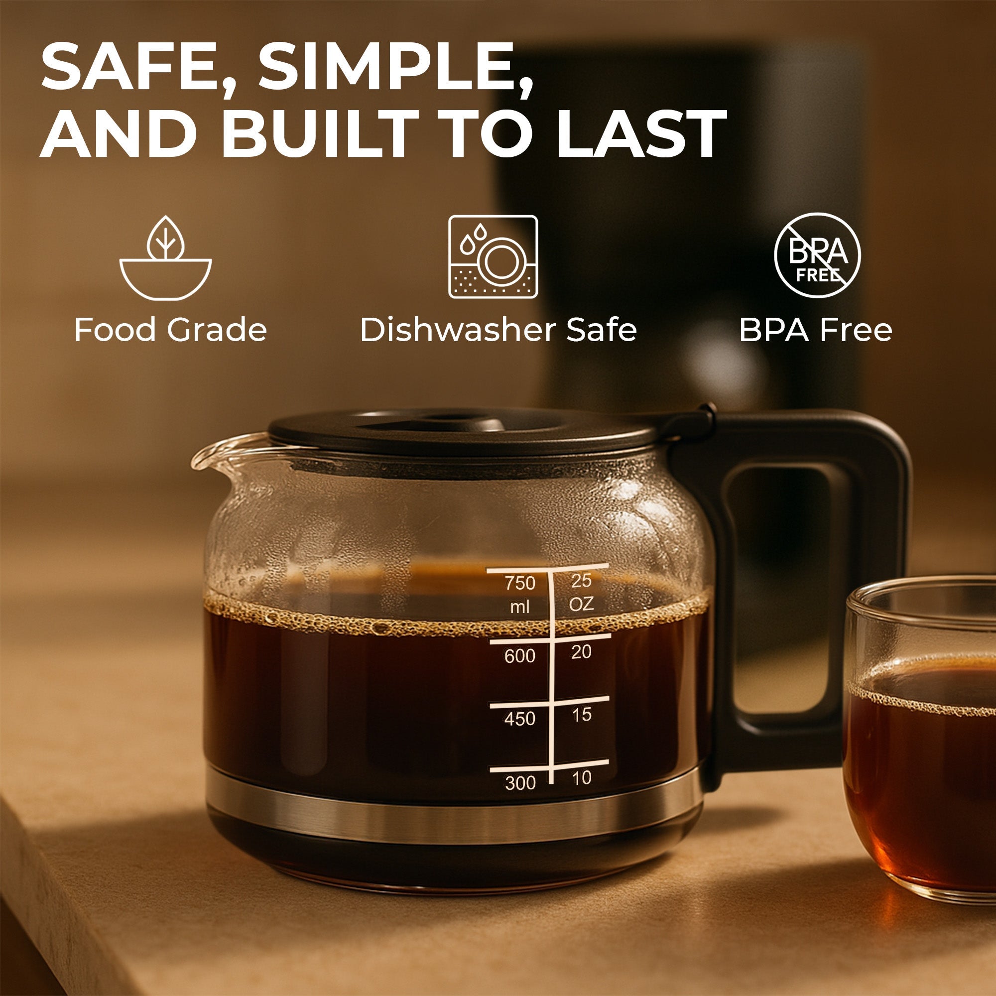 Replacement Coffee Carafe — 5-Cup