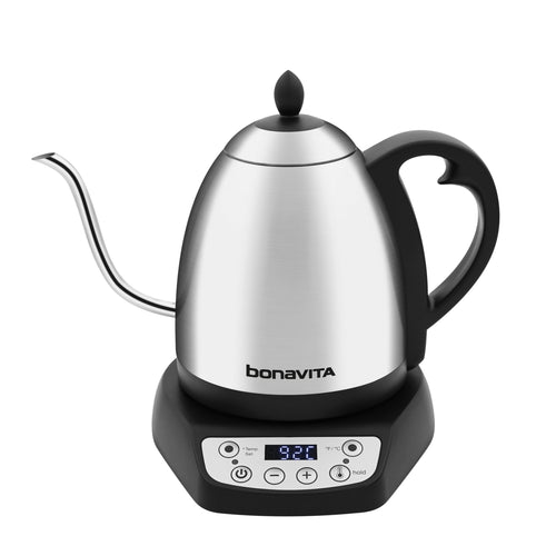 Bonavita Classic 1.0L Gooseneck Kettle | 1200 Watt Precision Temperature Electric Kettle | Light & Hope Coffee & Tea Co.