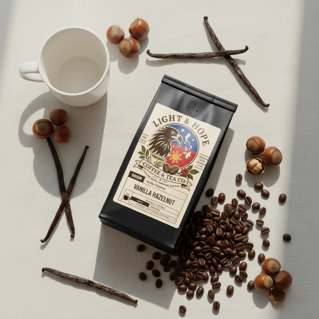 Vanilla Hazelnut Coffee - Medium Roast | Light & Hope