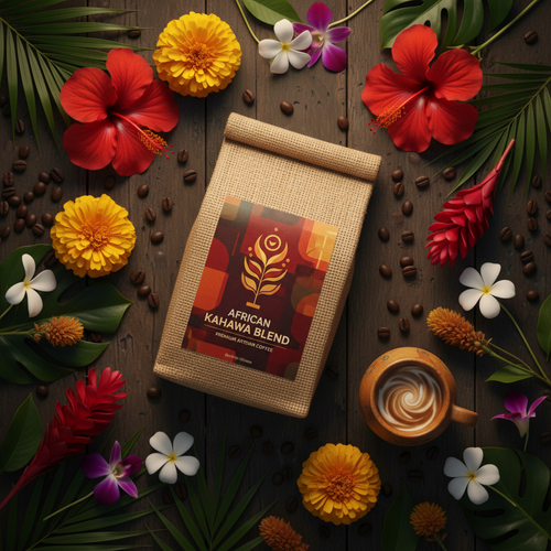 African Kahawa Flat Lay