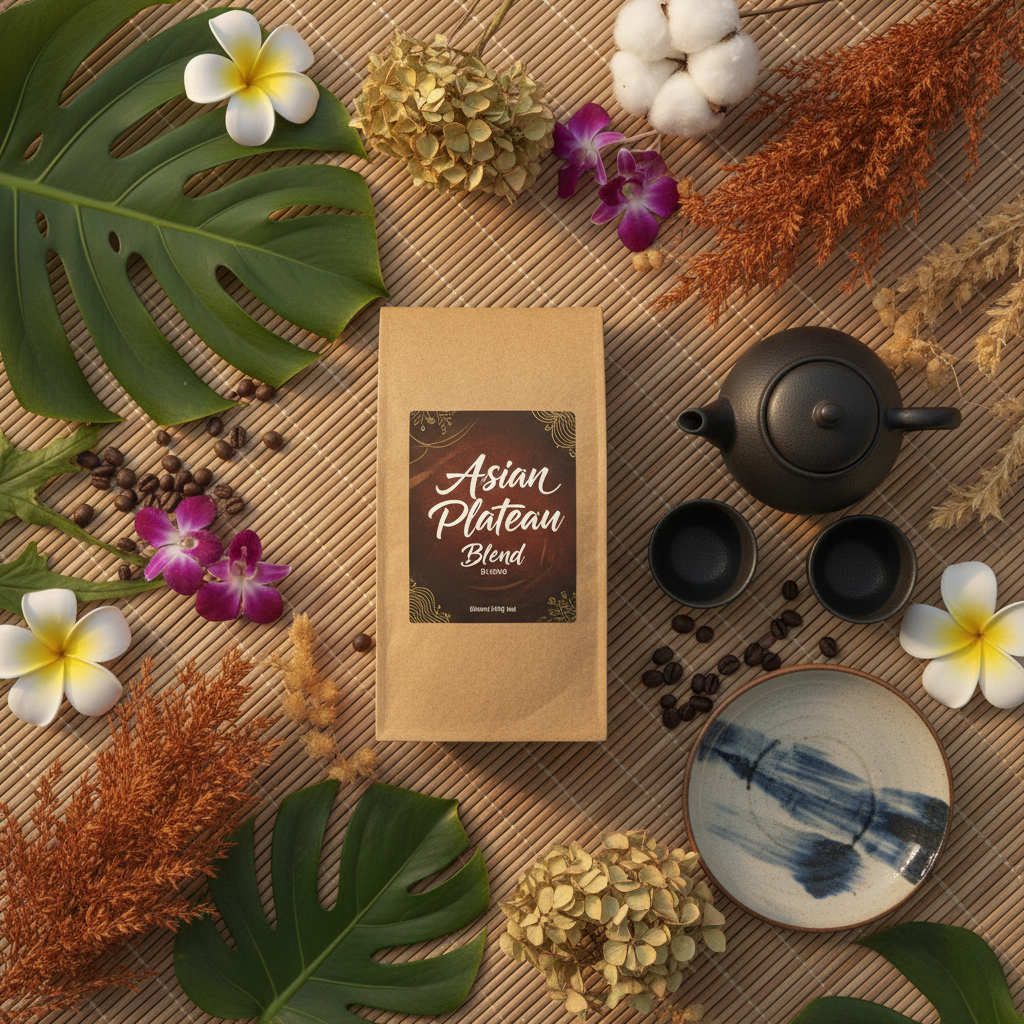 Asian Plateau Blend Flat Lay