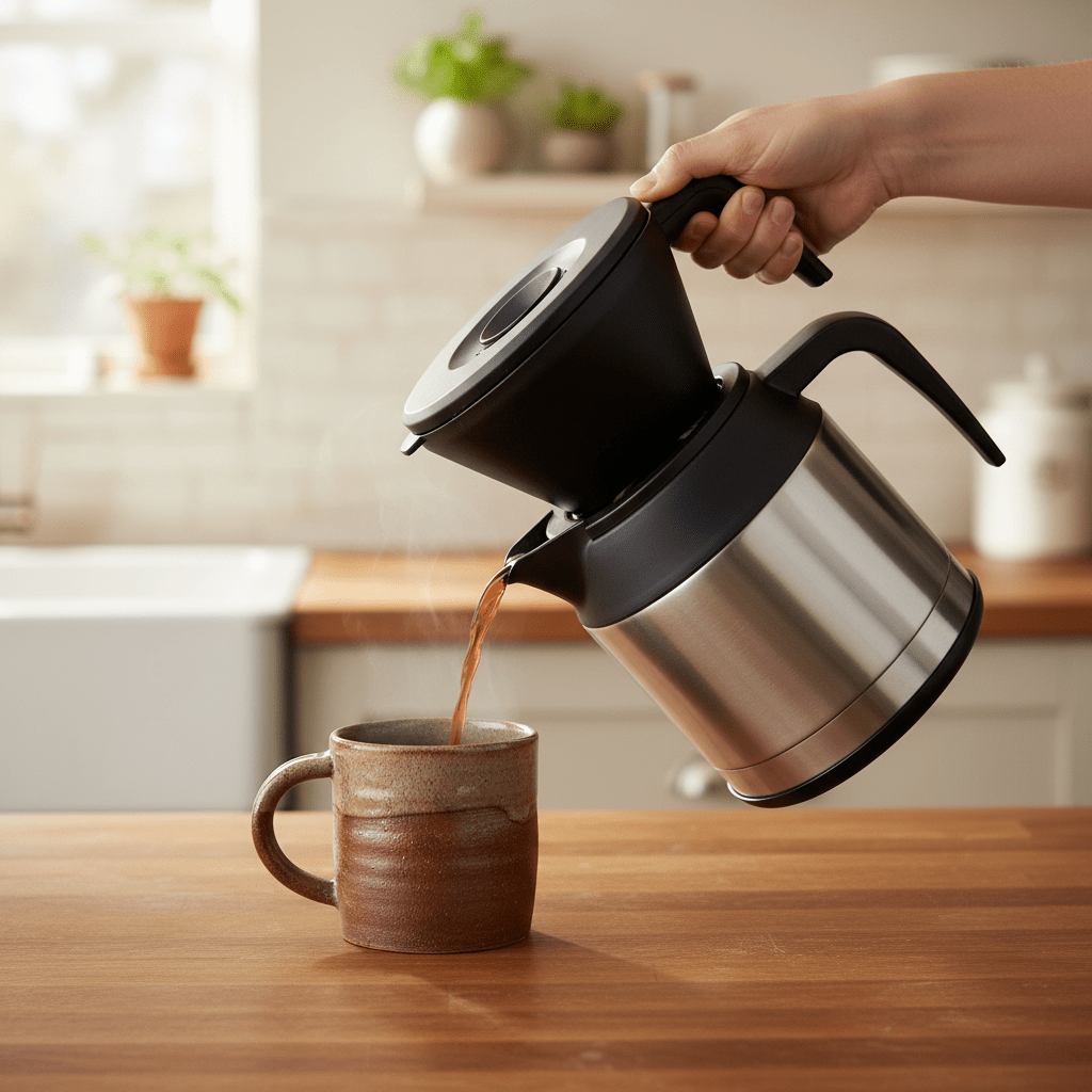 Bonavita 5-Cup Coffee Maker, Thermal Coffee Brewer – Compact Size, Elegant, and Precise, BPA-Free - Coffee Makers | Light & Hope Coffee & Tea Co.