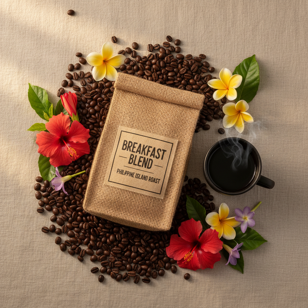 Breakfast Blend Flat Lay