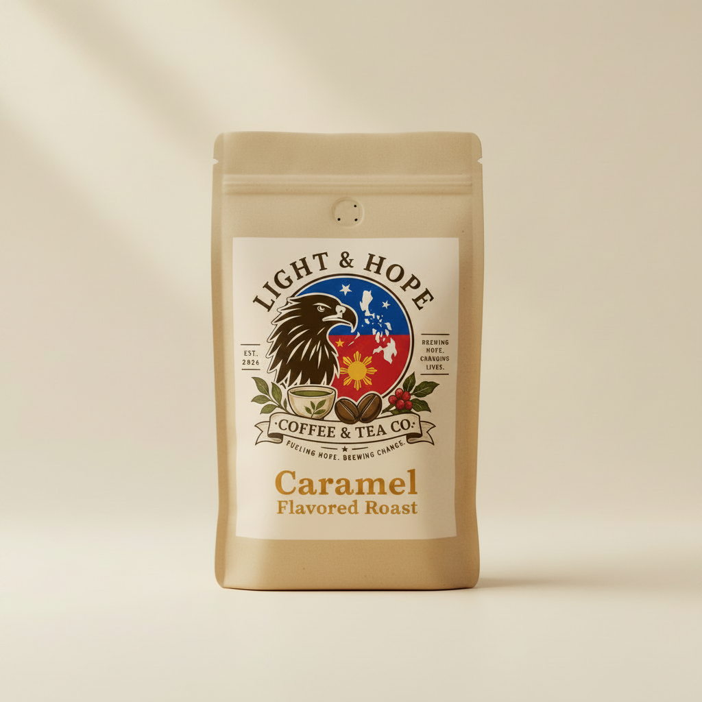 Caramel Label Close-Up