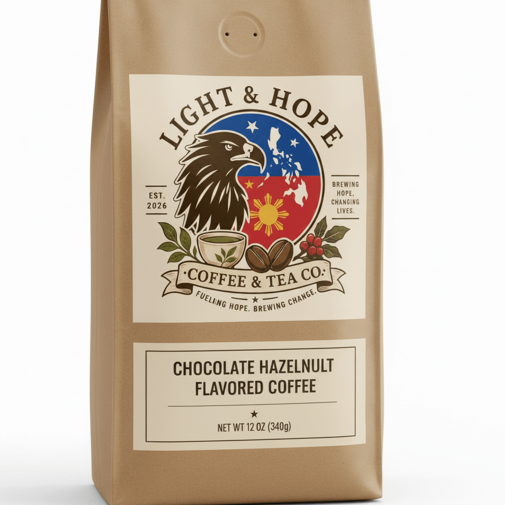 Chocolate Hazelnut Flavored Coffee - Medium Roast - Coffee > Flavored | Light & Hope Coffee & Tea Co.
