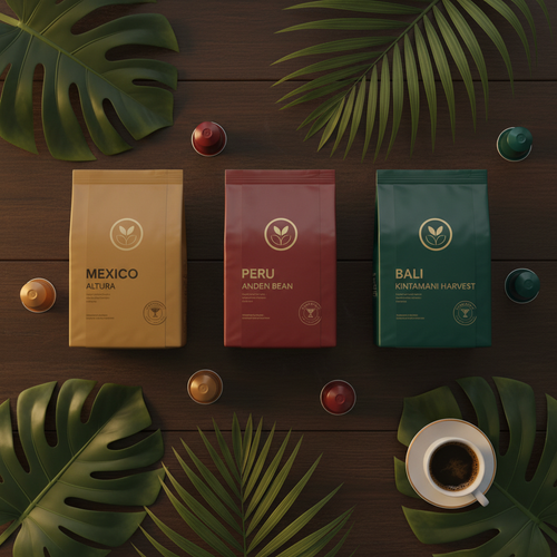 Coffee Pods Flat Lay