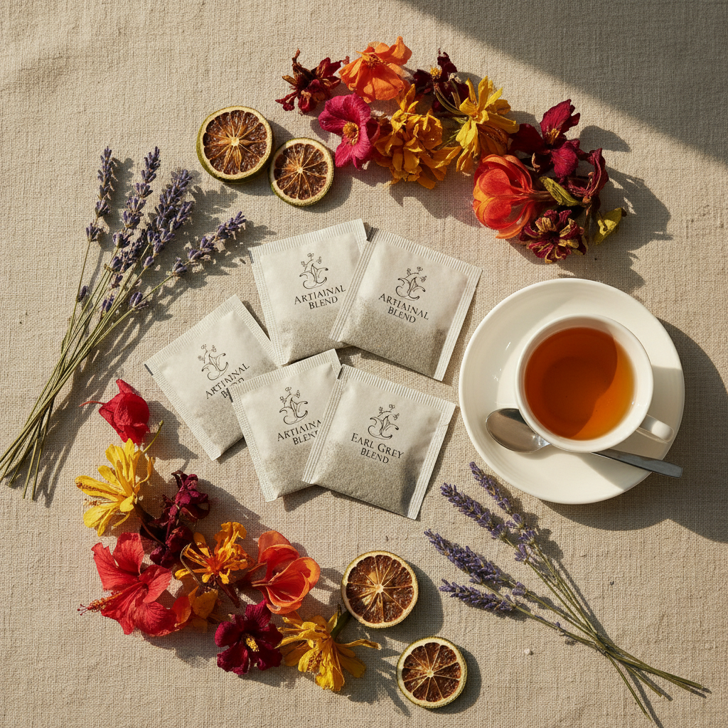 English Breakfast and Earl Grey Flat Lay