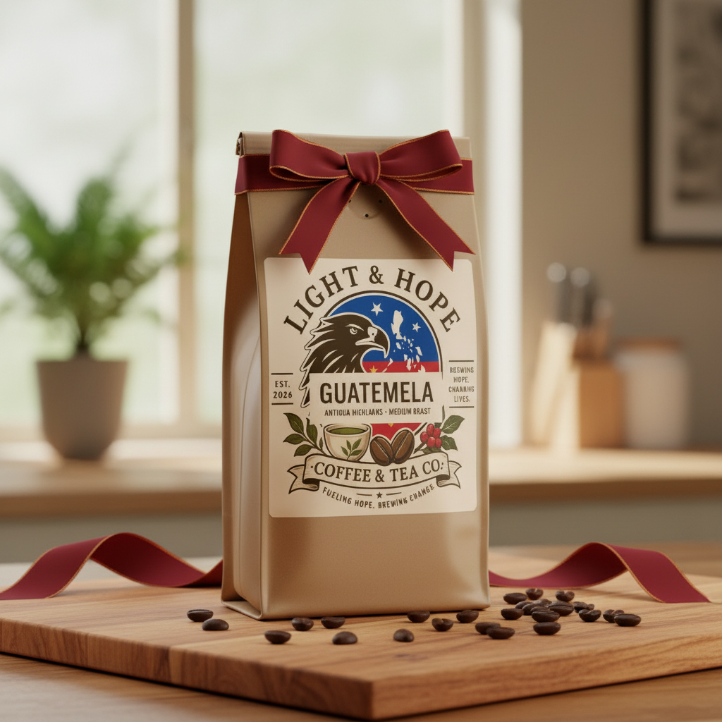 Light & Hope Coffee & Tea Co. Guatemala Antigua Highlands coffee bag