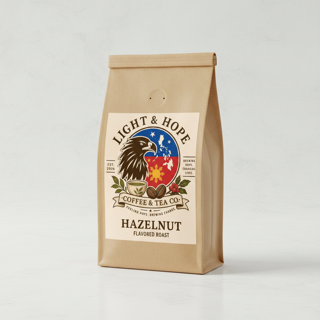 Hazelnut Flavored Coffee | Rich Nutty Aroma and Smooth Finish | Light & Hope Coffee & Tea Co.