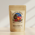 Hibiscus Berry Tea Label Detail | Premium Tart and Fruity Hibiscus Berry Herbal Tea Bag | Light & Hope Coffee & Tea Co.