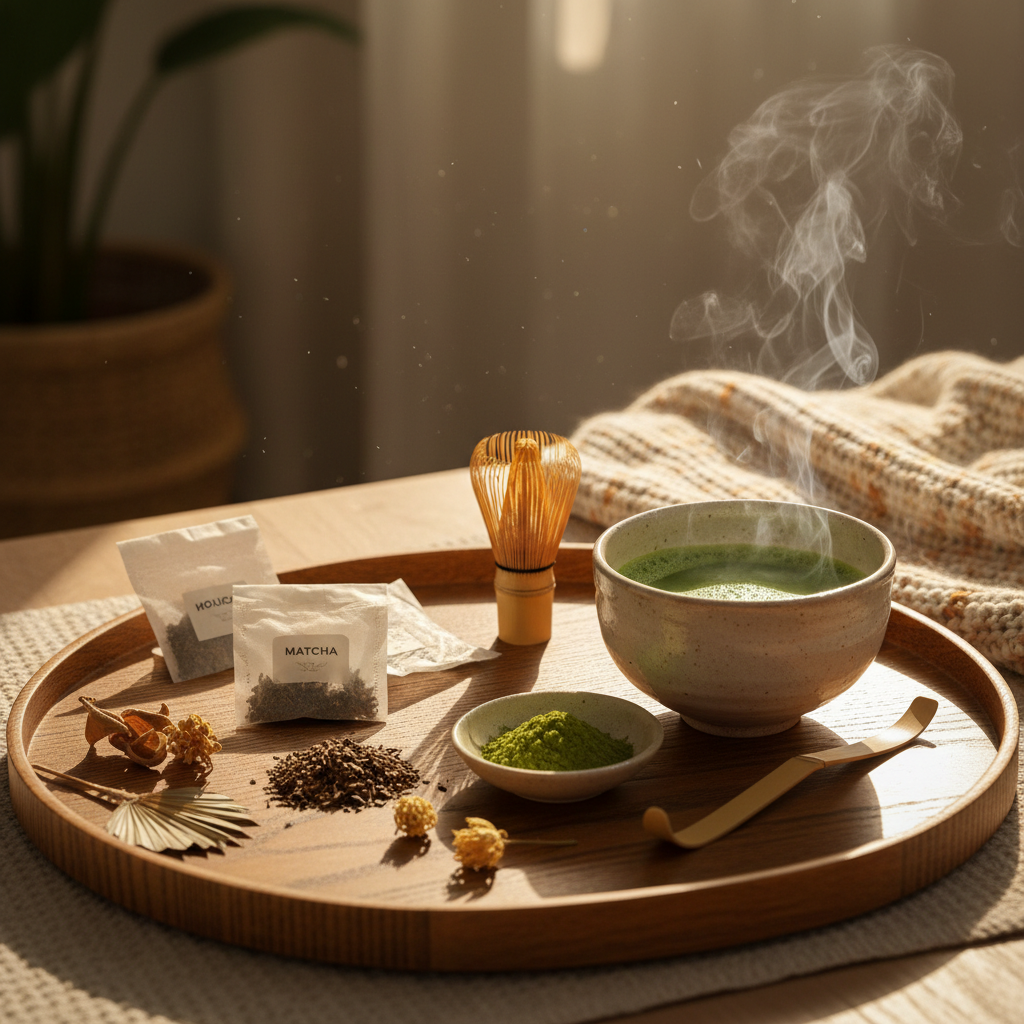 Hojicha and Matcha Tea