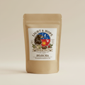 Hojicha Tea Label Detail | Premium Roasted Japanese Green Tea Bag | Light & Hope Coffee & Tea Co.