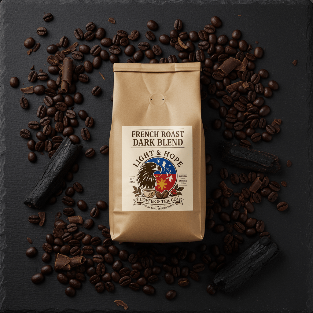 French Roast Central America, Single-Origin - Dark Roast Coffee - Coffee > Single-Origin | Light & Hope Coffee & Tea Co.