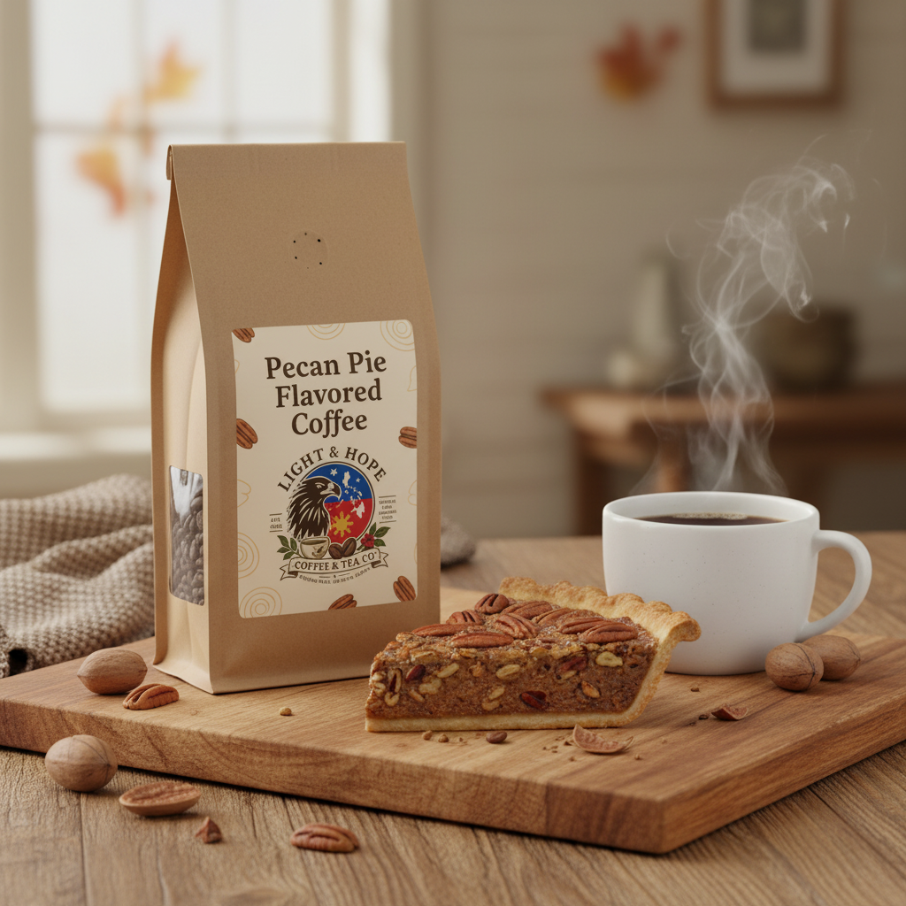 Light & Hope Coffee & Tea Co. | Pecan Pie Flavored Coffee