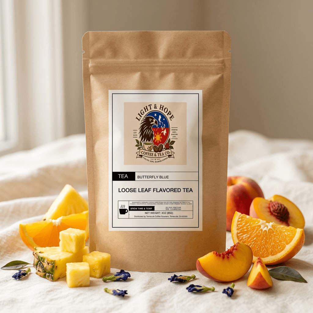 Butterfly Blue Flavored White Tea - Loose Leaf, 3 oz - Tea > White Tea | Light & Hope Coffee