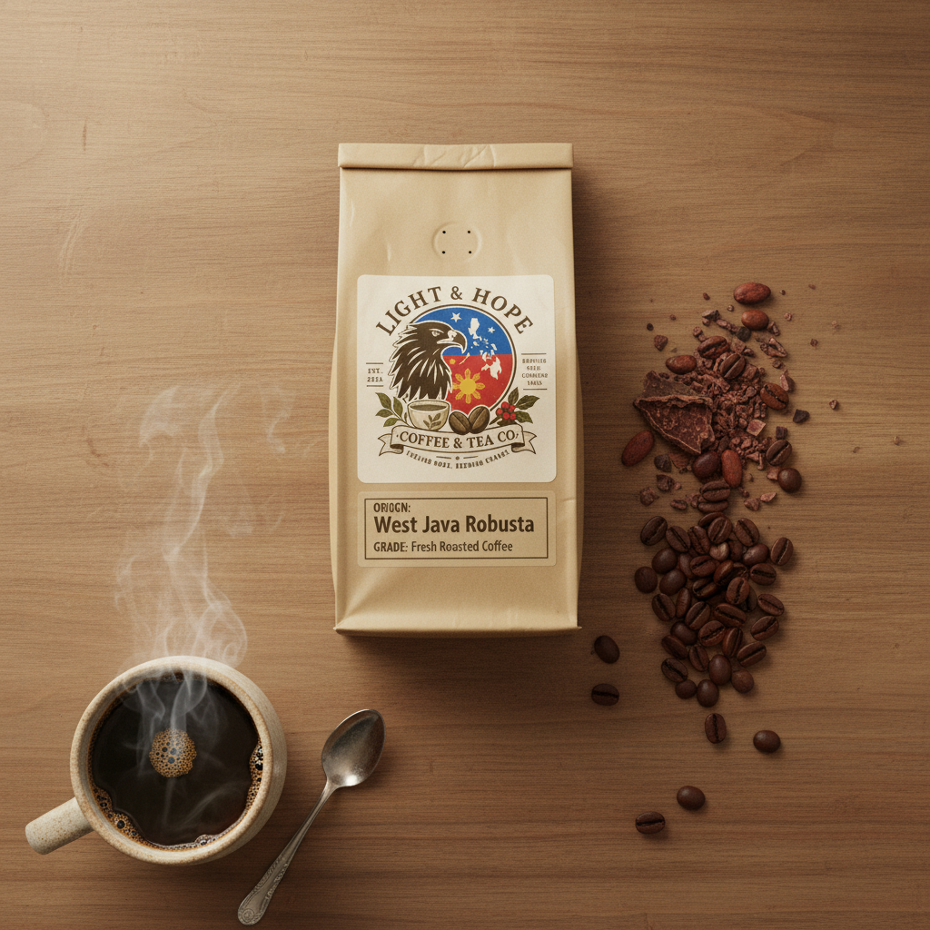 West Java Robusta Coffee - Medium Roast | Light & Hope