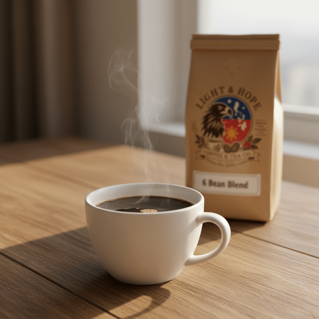 6 Bean Blend - Medium Roast Coffee - Coffee > Blends | Light & Hope Coffee & Tea Co.