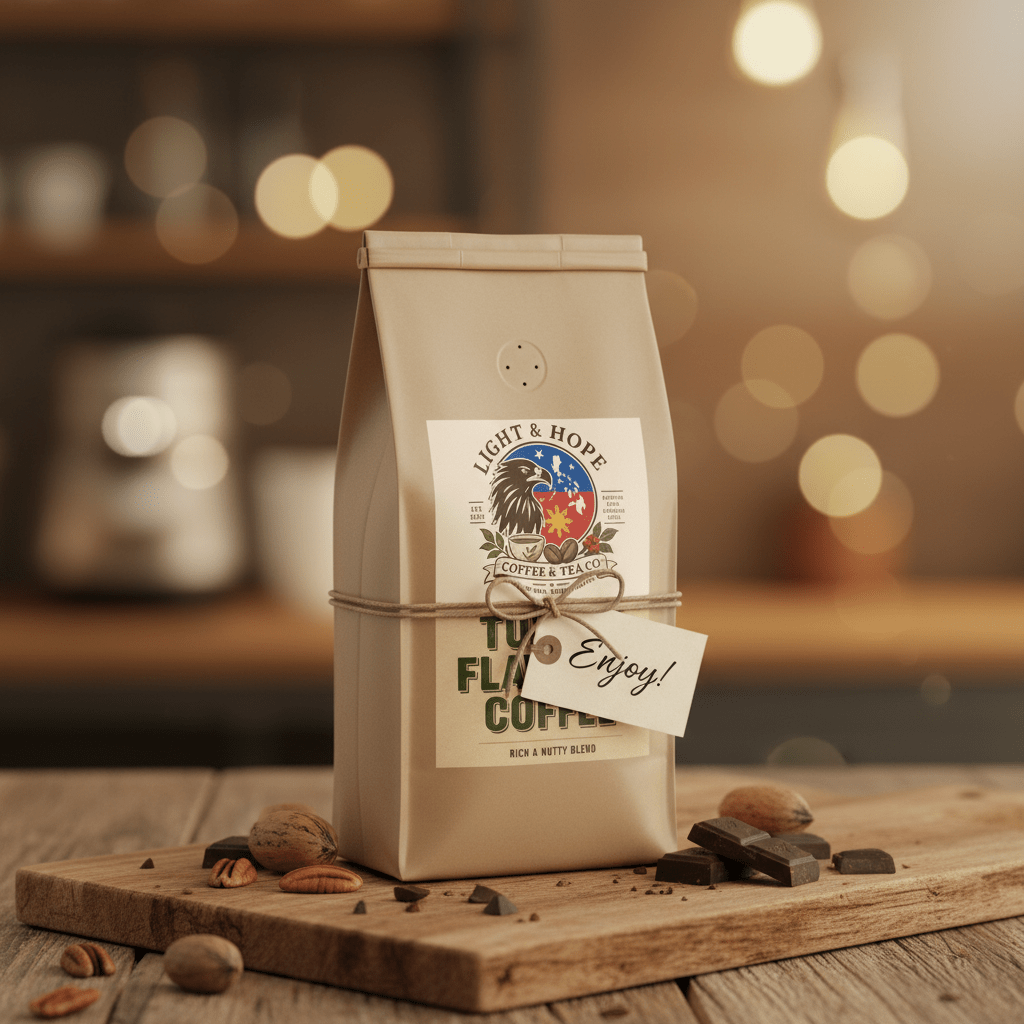 Turtle Flavored Coffee - Medium Roast - Coffee > Flavored | Light & Hope Coffee & Tea Co.