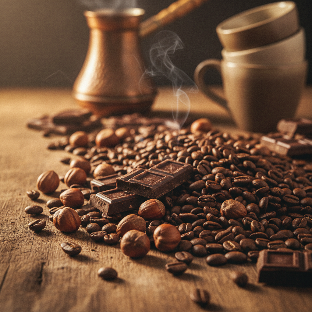 Chocolate Hazelnut flavored coffee bag with Light & Hope Coffee & Tea Co.