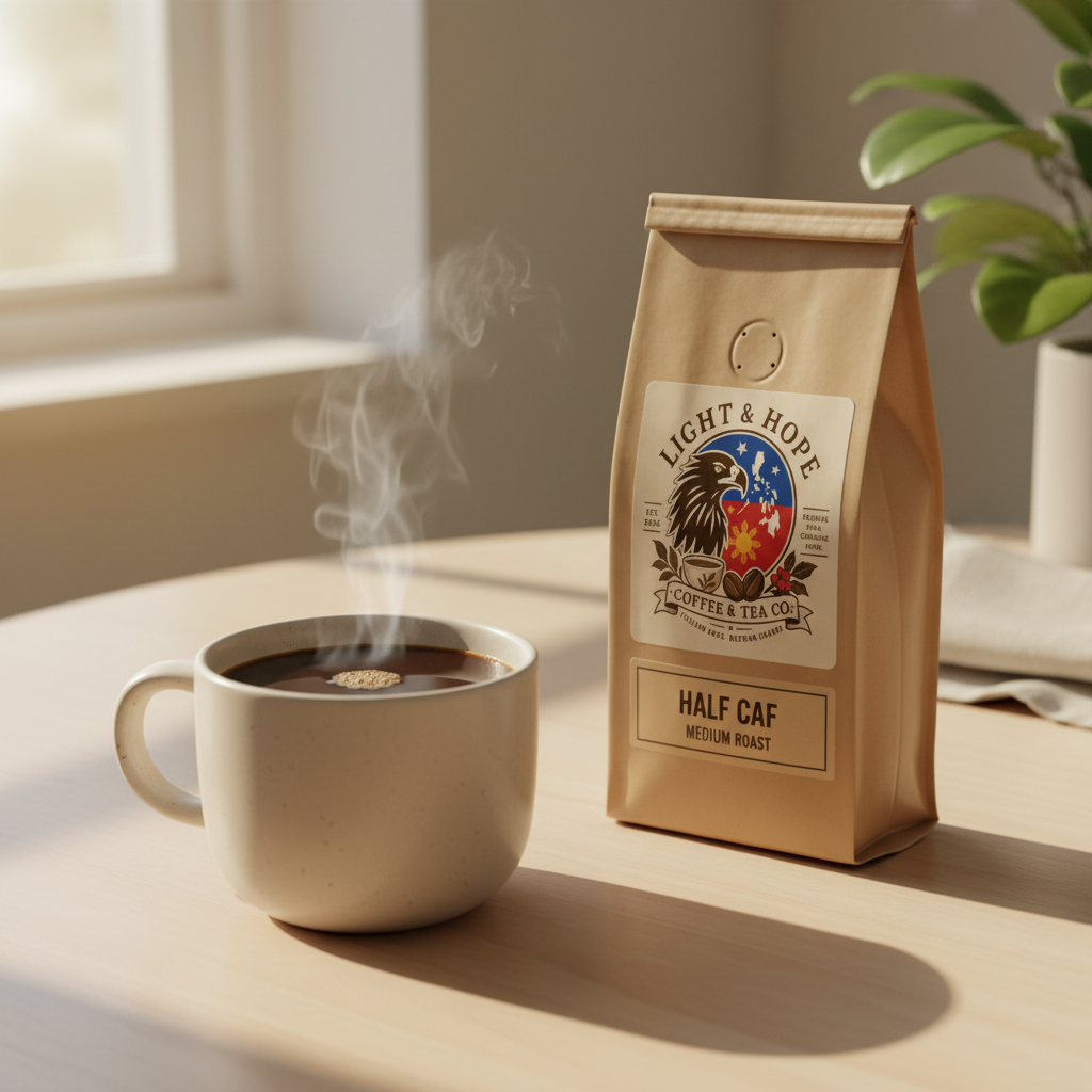 Half Caf Coffee - Medium Roast | Light & Hope