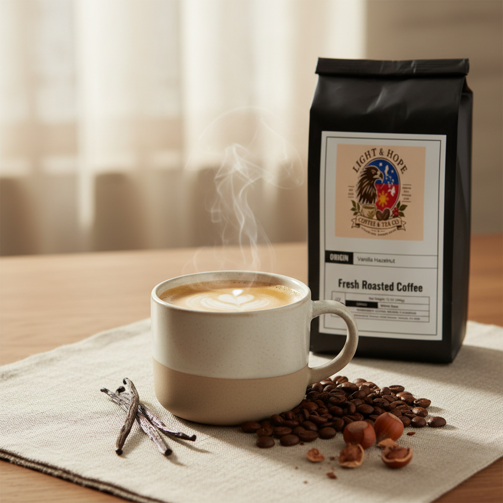 Vanilla Hazelnut Coffee - Medium Roast | Light & Hope
