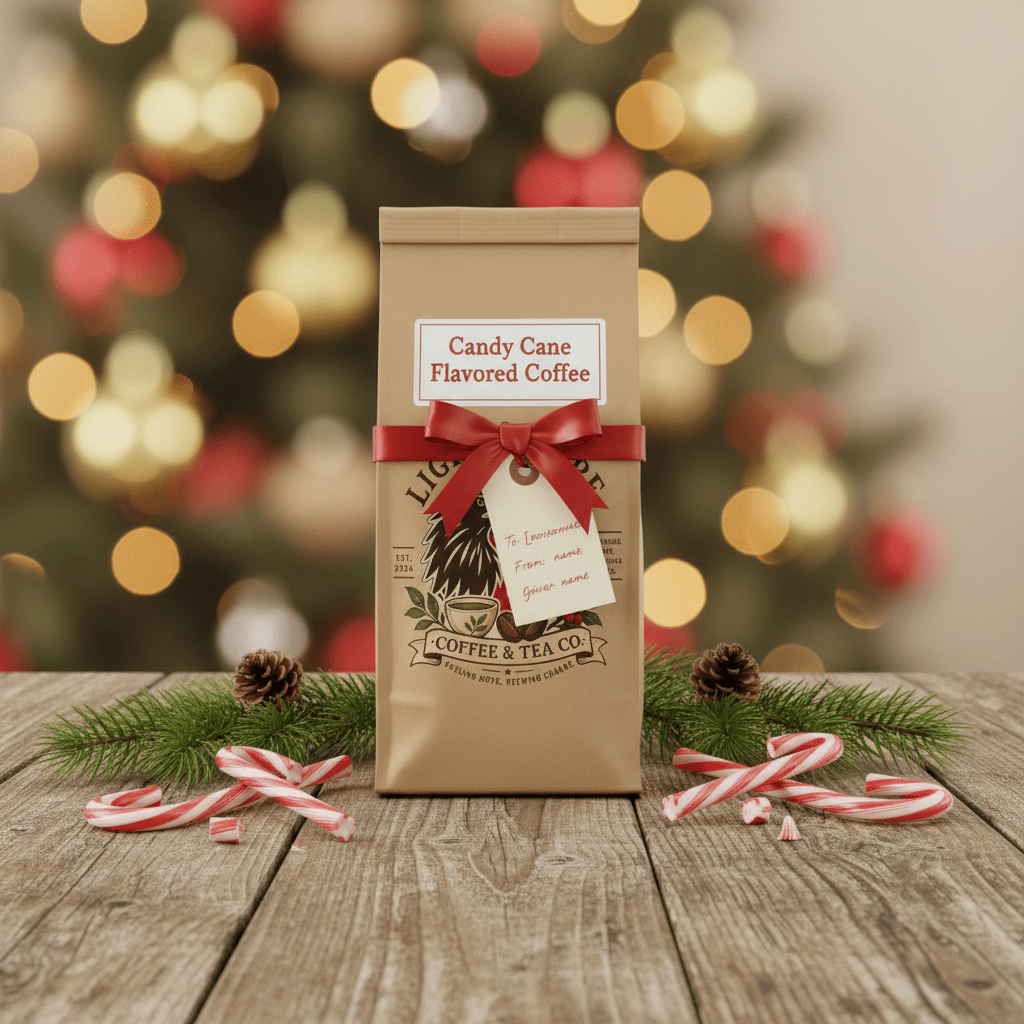Candy Cane Flavored Coffee - Medium Roast - Coffee > Flavored | Light & Hope Coffee & Tea Co.