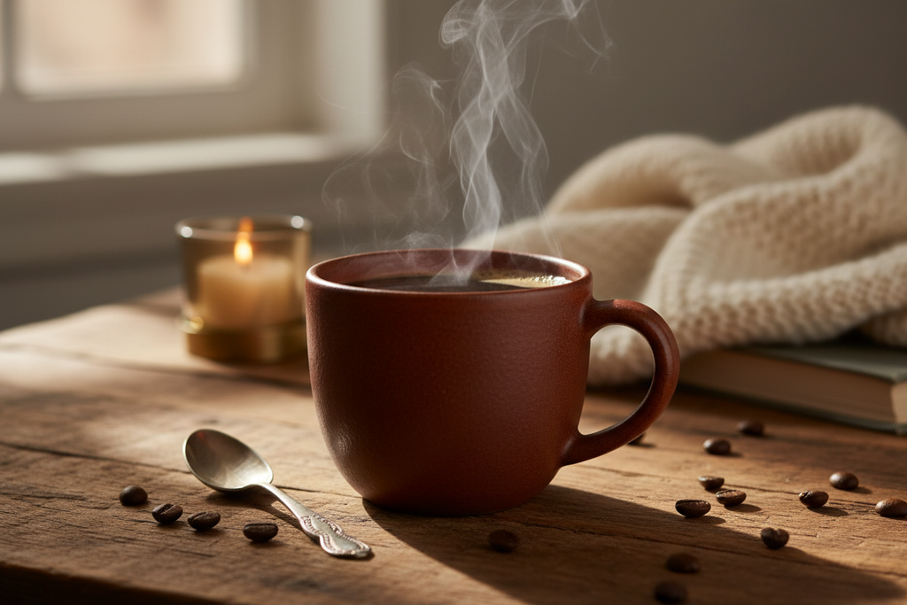 Breakfast Blend+ coffee bag with Light & Hope Coffee & Tea Co. 