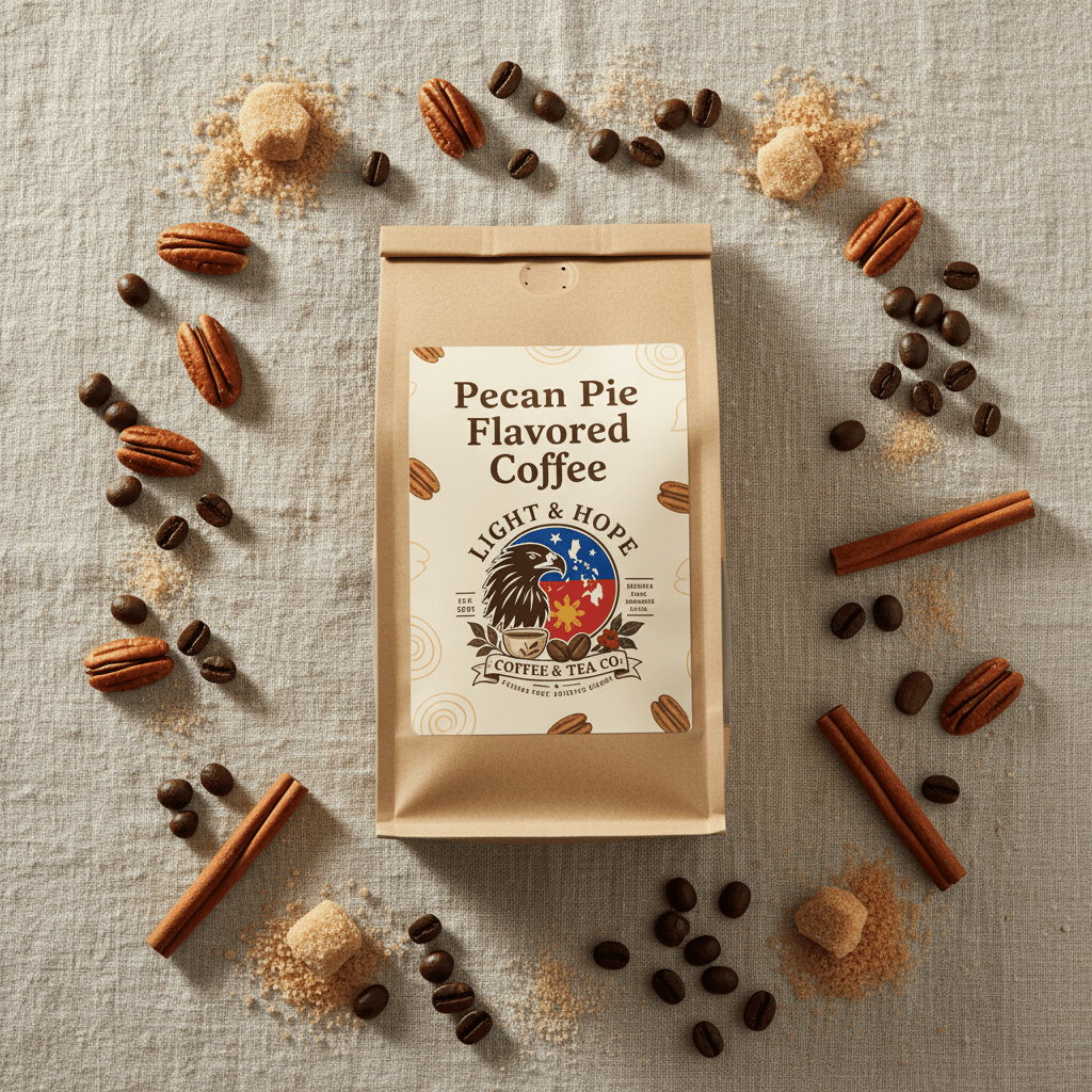 Pecan Pie Flavored Coffee - Medium Roast - Coffee > Flavored | Light & Hope Coffee & Tea Co.