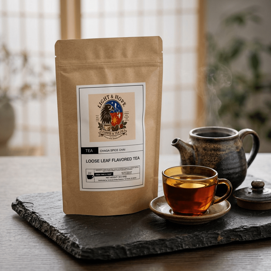 Chaga Spice Chai Black Tea - Loose Leaf, 3 oz - Tea > Black Tea | Light & Hope Coffee
